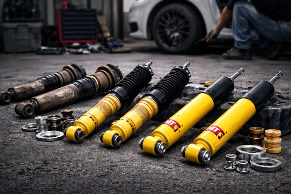 Stoßdämpfer tauschen – wann ist es sinnvoll und welche MTS Technik Lösung passt? - Stoßdämpfer tauschen – wann sinnvoll? MTS Technik Ratgeber