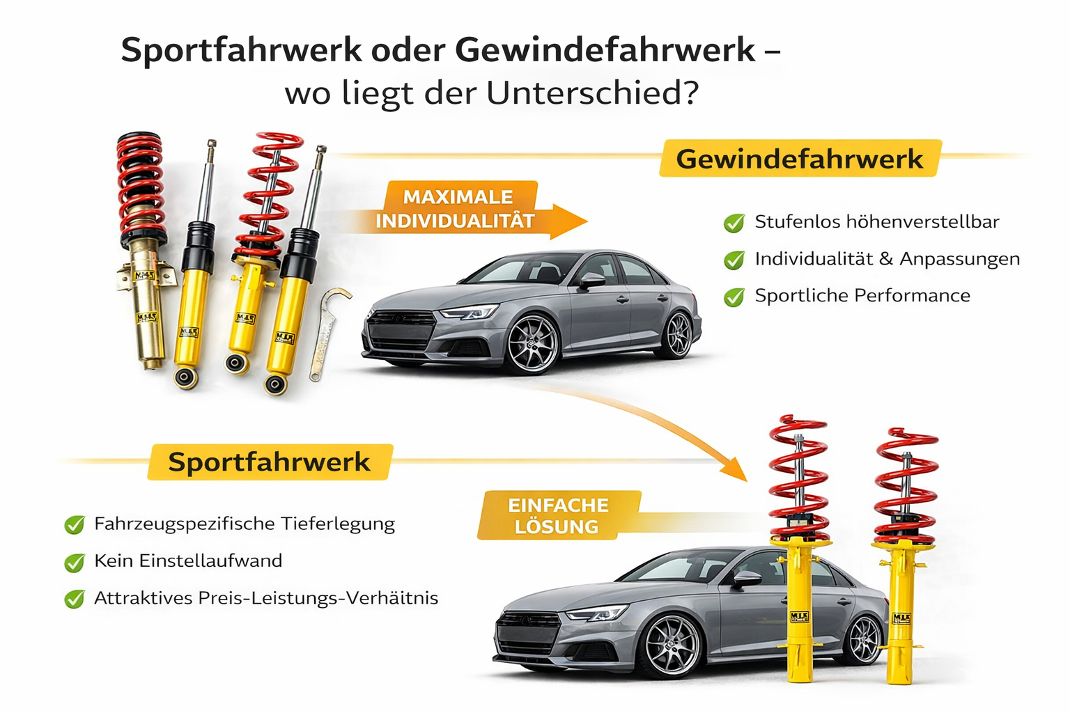 MTS Technik Sportfahrwerk oder MTS Technik Gewindefahrwerk