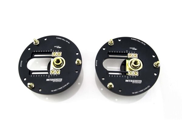 MTS einstellbare Camber / Caster Sturzplatten Stützlager Vorderachse passend für Audi 100 C4 Stufenheck (4A) 2.6 102 KW MTSCP39SET