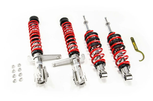 MTS Stance Inox Gewindefahrwerk passend für Audi 80 B4 Stufenheck (8C) 2.0 E 16V - 101 KW XMTSGWAU71-S
