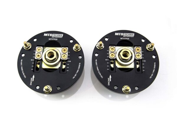 MTS einstellbare Camber / Caster Sturzplatten Stützlager Vorderachse passend für Audi Q3 (8U) 2.0 TDI 103 KW MTSCP20SET