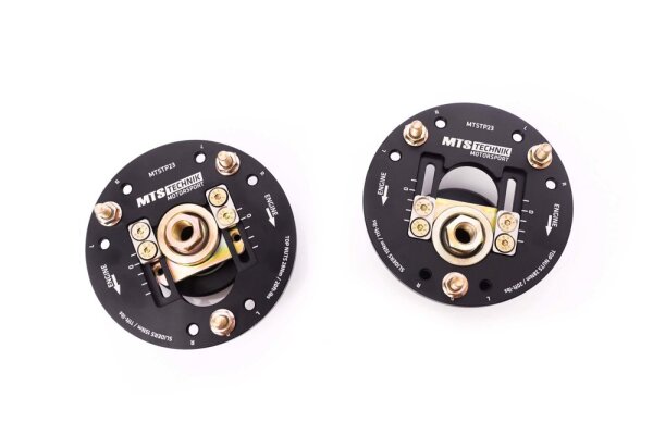 MTS einstellbare Camber / Caster Sturzplatten Stützlager Vorderachse passend für BMW 7 (E23) 732 i 145 KW MTSCP23SET