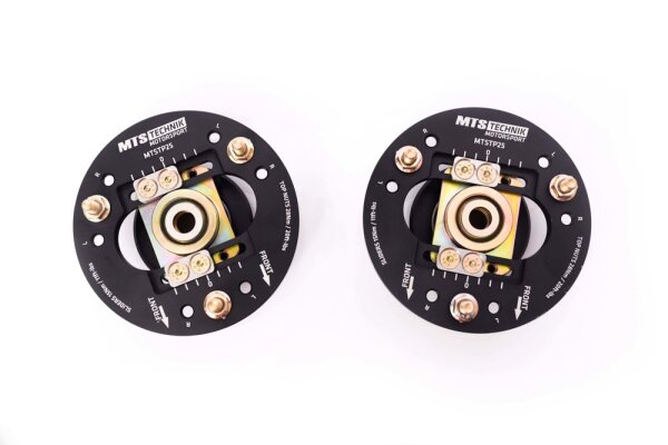 MTS einstellbare Camber / Caster Sturzplatten Stützlager Vorderachse passend für BMW 3 Touring (E91) 320 d 110 KW MTSCP25SET