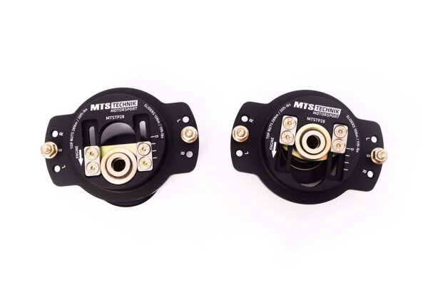 MTS einstellbare Camber / Caster Sturzplatten Stützlager Vorderachse passend für Volkswagen CADDY I (14) 1.6 D 40 KW MTSCP28SET