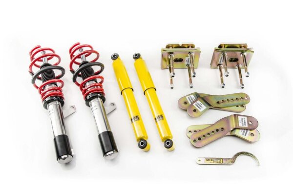 MTS Street Inox Gewindefahrwerk passend für Volkswagen CADDY III Großraumlimousine (2K/2C) 1.6 TDI 55 KW XMTSGWVW34